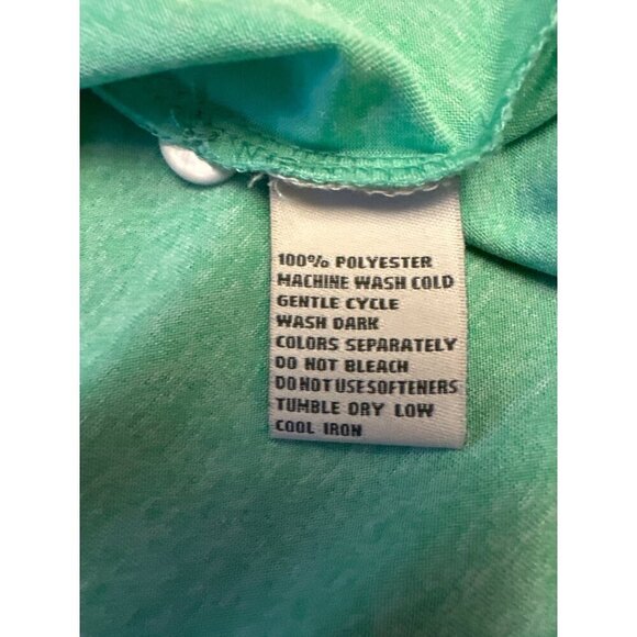 Donald Ross Green Polo Shirt L 100% Polyester - Picture 4 of 5